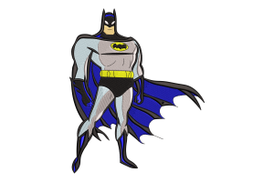 Classic Batman Embroidery Design