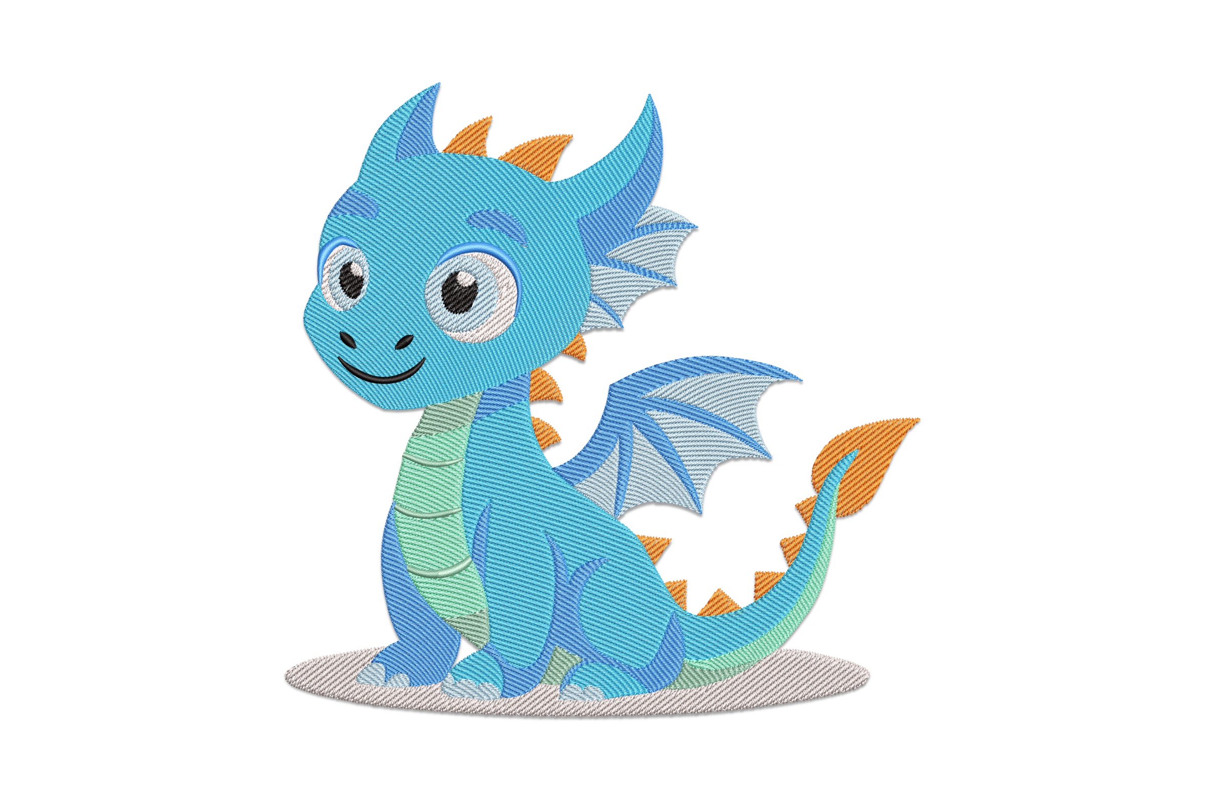 Cute Dragon Machine Embroidery Design