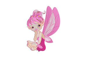 Cute Fairy Embroidery Design