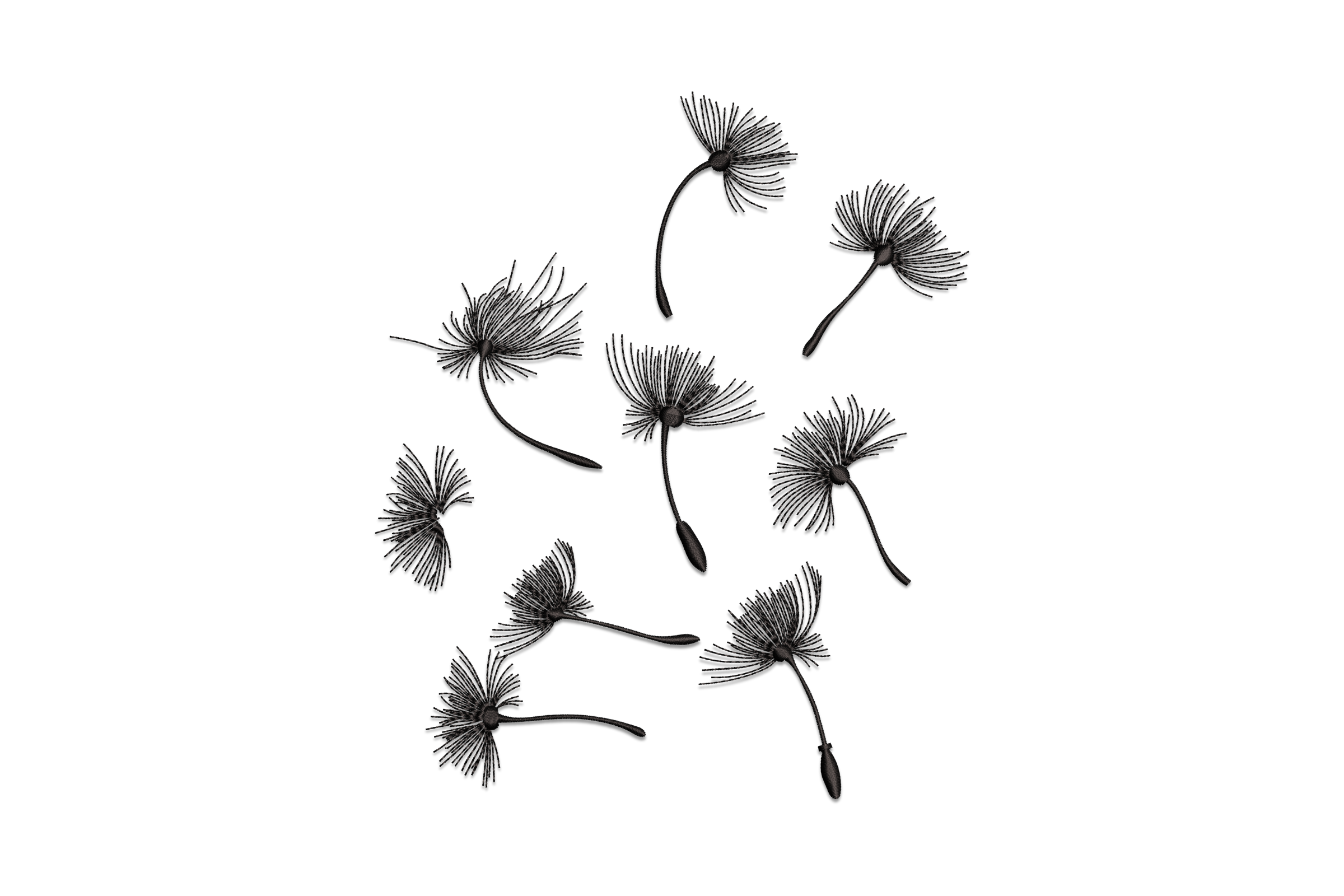 Dandelion Seeds Embroidery Design
