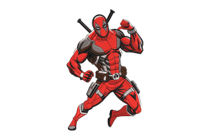 Deadpool Battle-Ready Embroidery Design