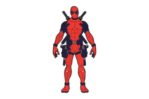 Deadpool Embroidery Design