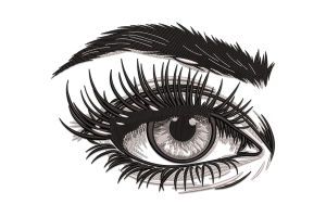 Detailed Eye Embroidery Design