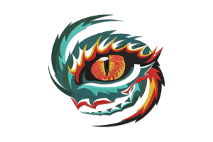 Dragon Eye Machine Embroidery Design