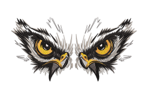 Eagle Face Machine Embroidery Design