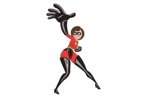 Elastigirl Embroidery Design