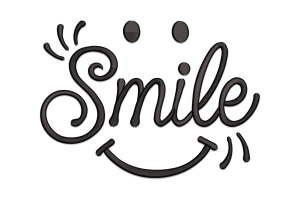 Elegant Smile Embroidery Design
