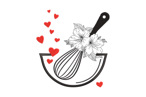 Floral Baking Love Embroidery Design