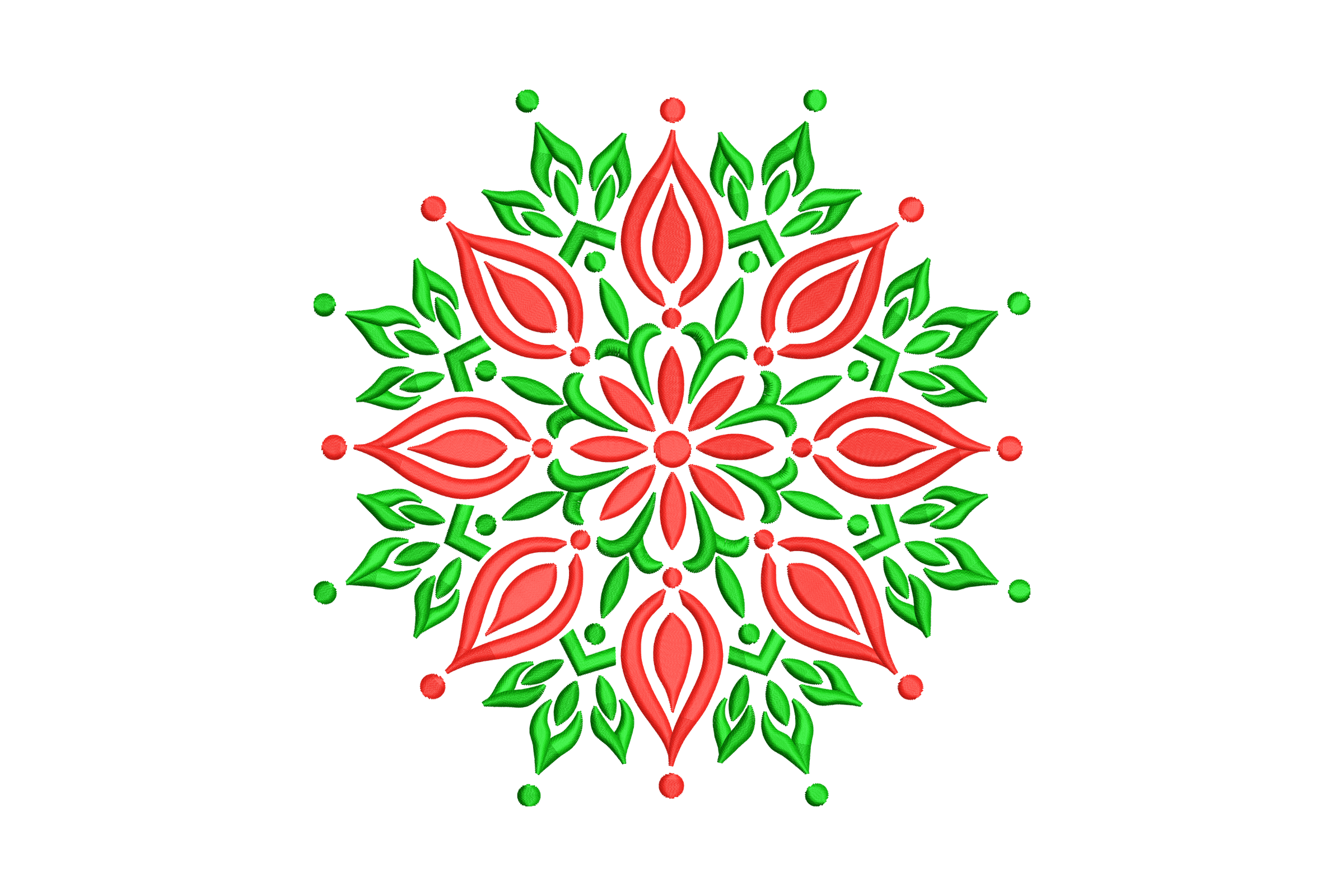 Floral Mandala Embroidery Design