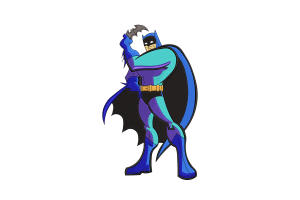 Free Batman with Batarang Embroidery Design
