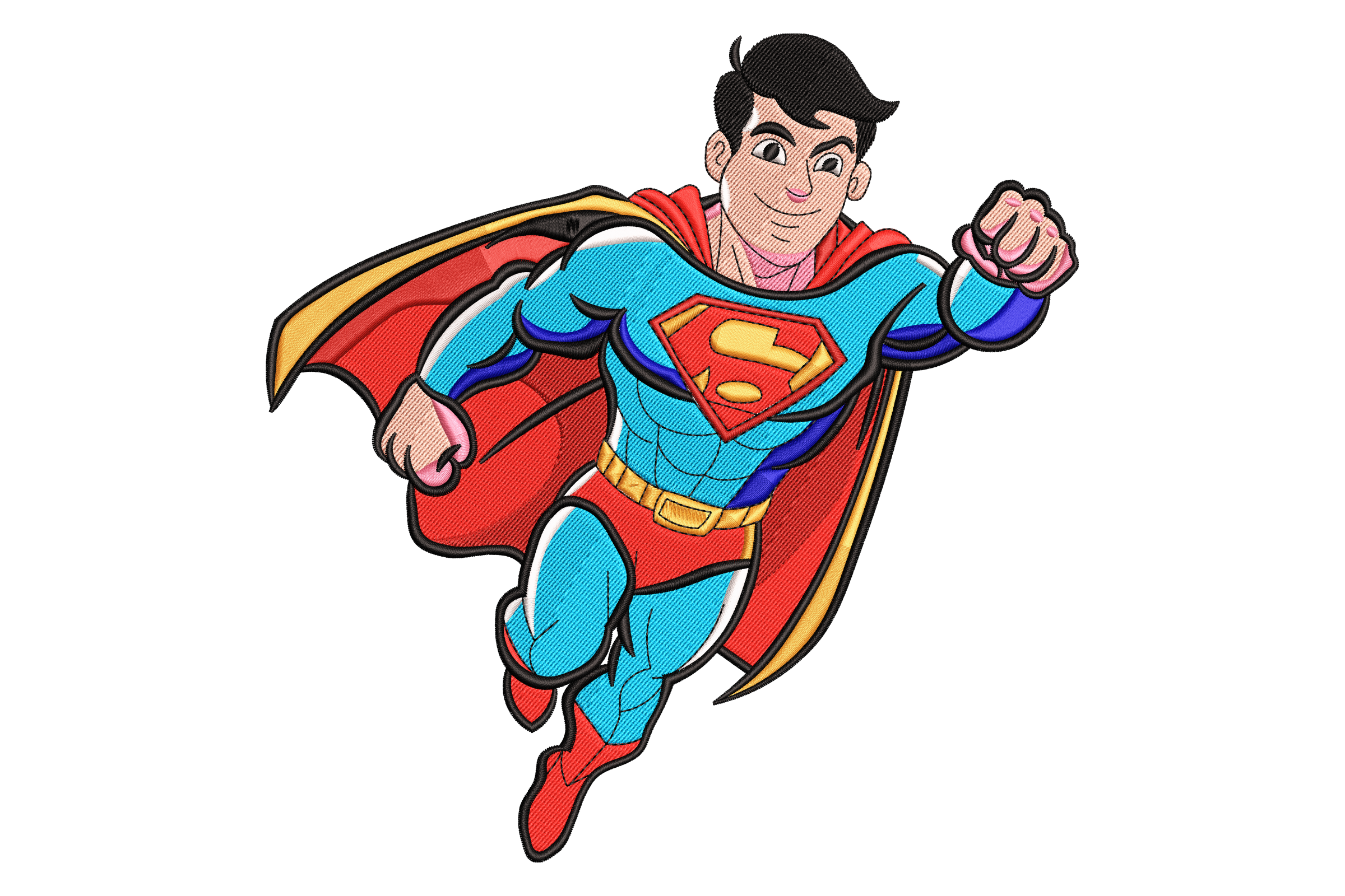 Free Cartoon Superman Embroidery Design