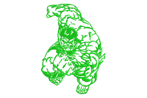 Free Hulk Smash Machine Embroidery Design