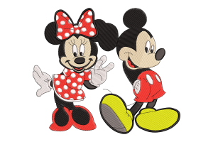Free Mickey Mouse Love Embroidery Design