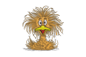 Fuzzy Duck Embroidery Design