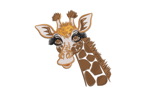 Giraffe Machine Embroidery Design