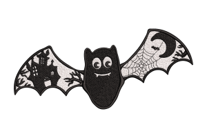 Halloween Bat Wings Embroidery Design