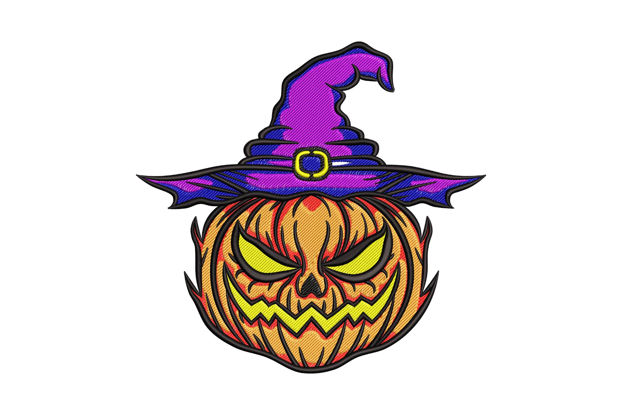 Halloween Pumpkin Machine Embroidery Design