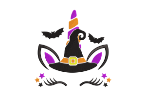 Halloween Unicorn Machine Embroidery Design