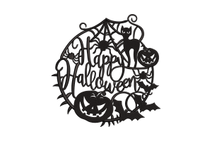 Happy Halloween Embroidery Design