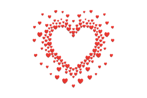 Heart Cluster Machine Embroidery Design