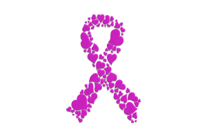 Heart-Filled Awareness Ribbon Embroidery Design