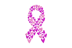 Heart Ribbon Breast Cancer Awareness Embroidery Design