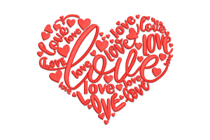 Heart Shape Embroidery design