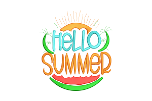 Hello Summer Machine Embroidery Design