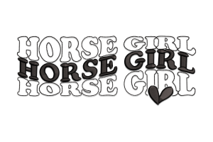 Horse Girl Embroidery Design