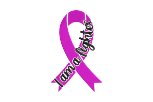 I Am a Fighter Breast Cancer Awareness Ribbon Machine Embroidery Design