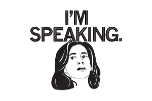 I’M SPEAKING Embroidery Design