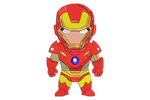 Iron Man Machine Embroidery Design