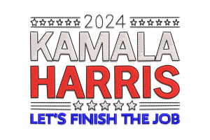Kamala Harris 2024 Embroidery Design