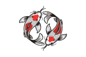 Koi Fish Embroidery Design