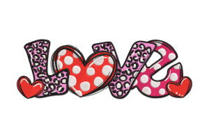 LOVE Embroidery Design