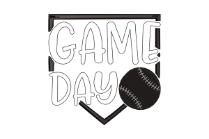 Love Baseball Embroidery Design