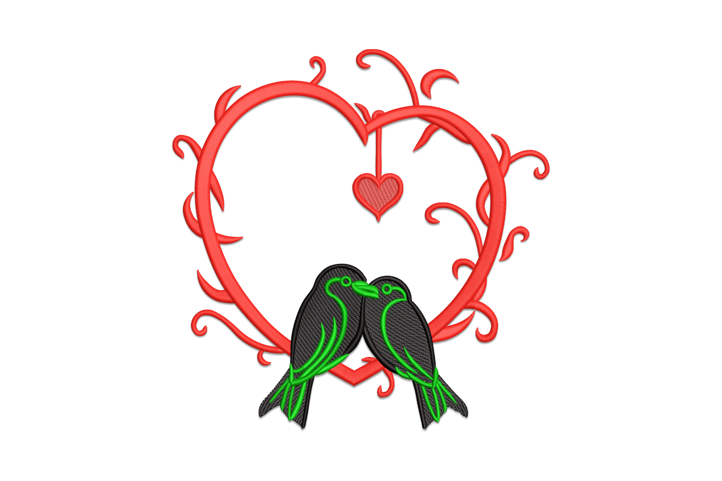 Love Birds Embroidery Design