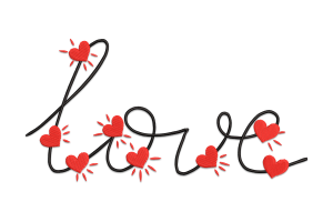 Love Heart Light Embroidery Design