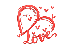 Love Mini Hearts Embroidery Design