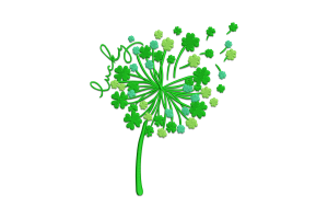Lucky Dandelion Embroidery Design
