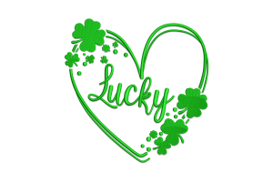 Lucky Heart Embroidery Design
