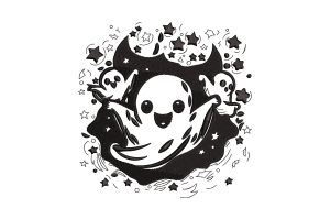 Magical Ghost Trio Embroidery Design