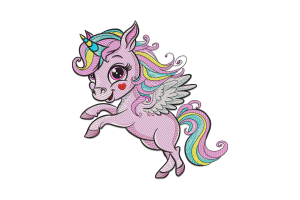 Magical Unicorn Machine Embroidery Design