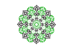 Mandala Floral Embroidery Design