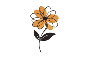 Minimalist Floral Embroidery Design