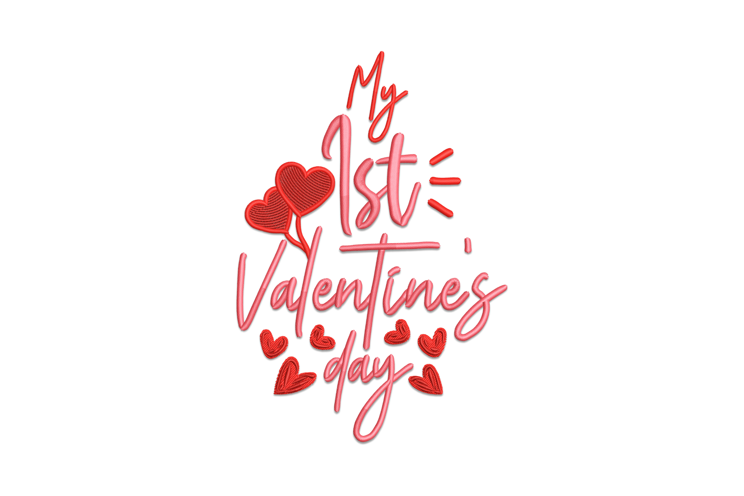 My First Valentines Day Embroidery Design