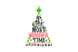 Ornamental Christmas Tree Embroidery Design