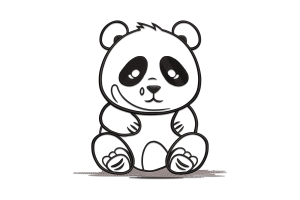 Panda Bear Embroidery Design