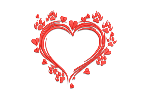 Paw Heart Embroidery Design
