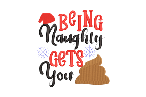 Playful Naughty Embroidery Design